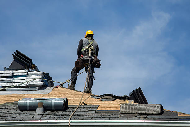 Professional Roof Replacement technician working in Easthampton, MA